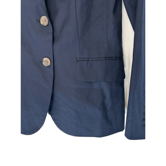 J.Crew Suiting Women's Navy Blue Preppy Work‎ Office Academia Blazer Size 2 - Picture 5 of 10
